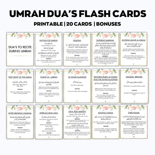 Healing Duas for Every Prayer – Guided Islamic Dua Cards Bundle